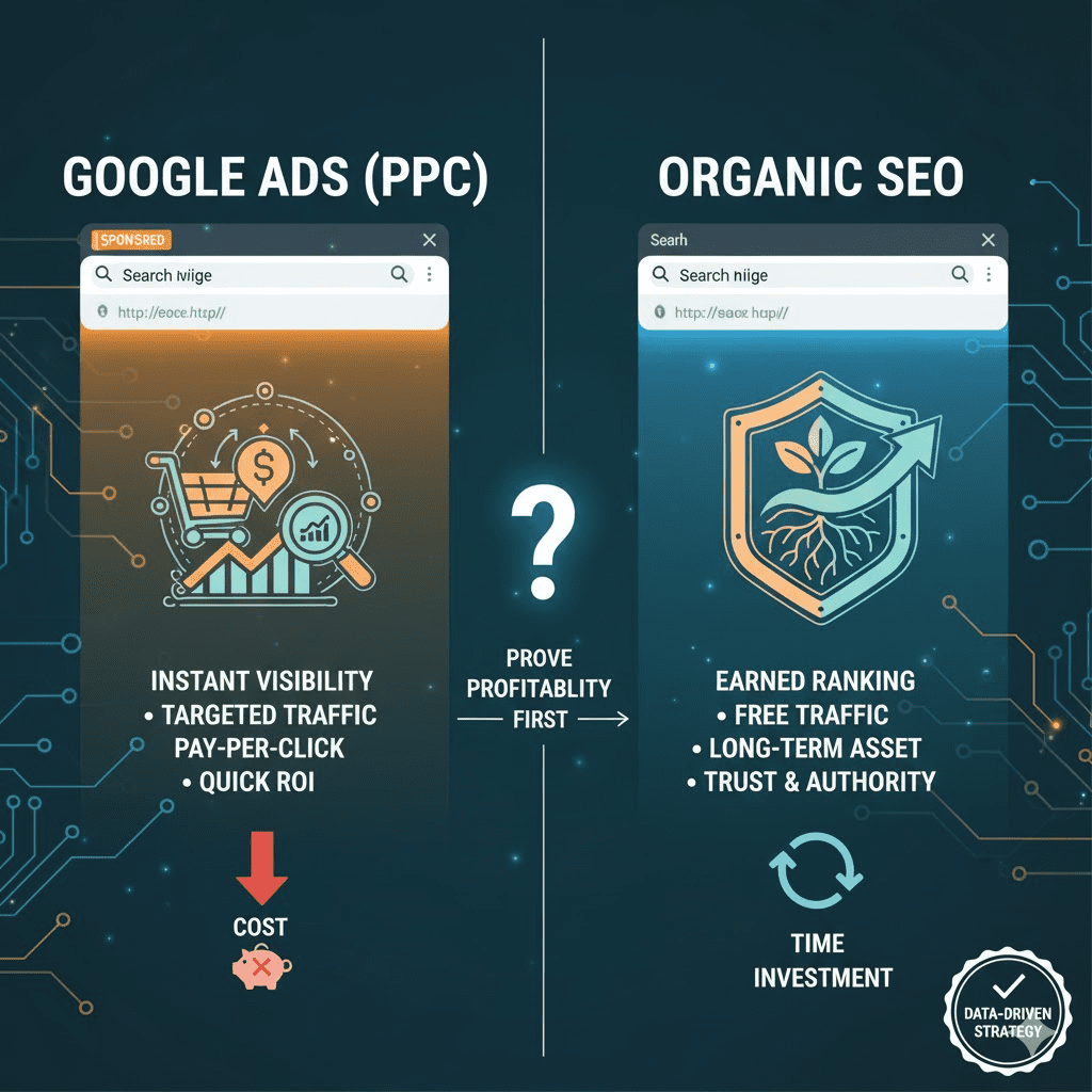 The Strategic Debate: Google Ads vs. SEO—A Modern Approach to Digital Investment